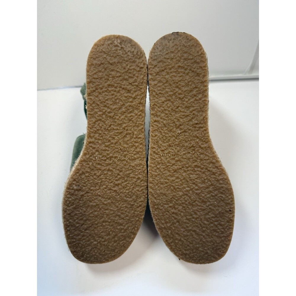 Rag & Bone Hers Green Suede Crisscross Wedge Espadrilles Sz 6 New - Picture 7 of 10